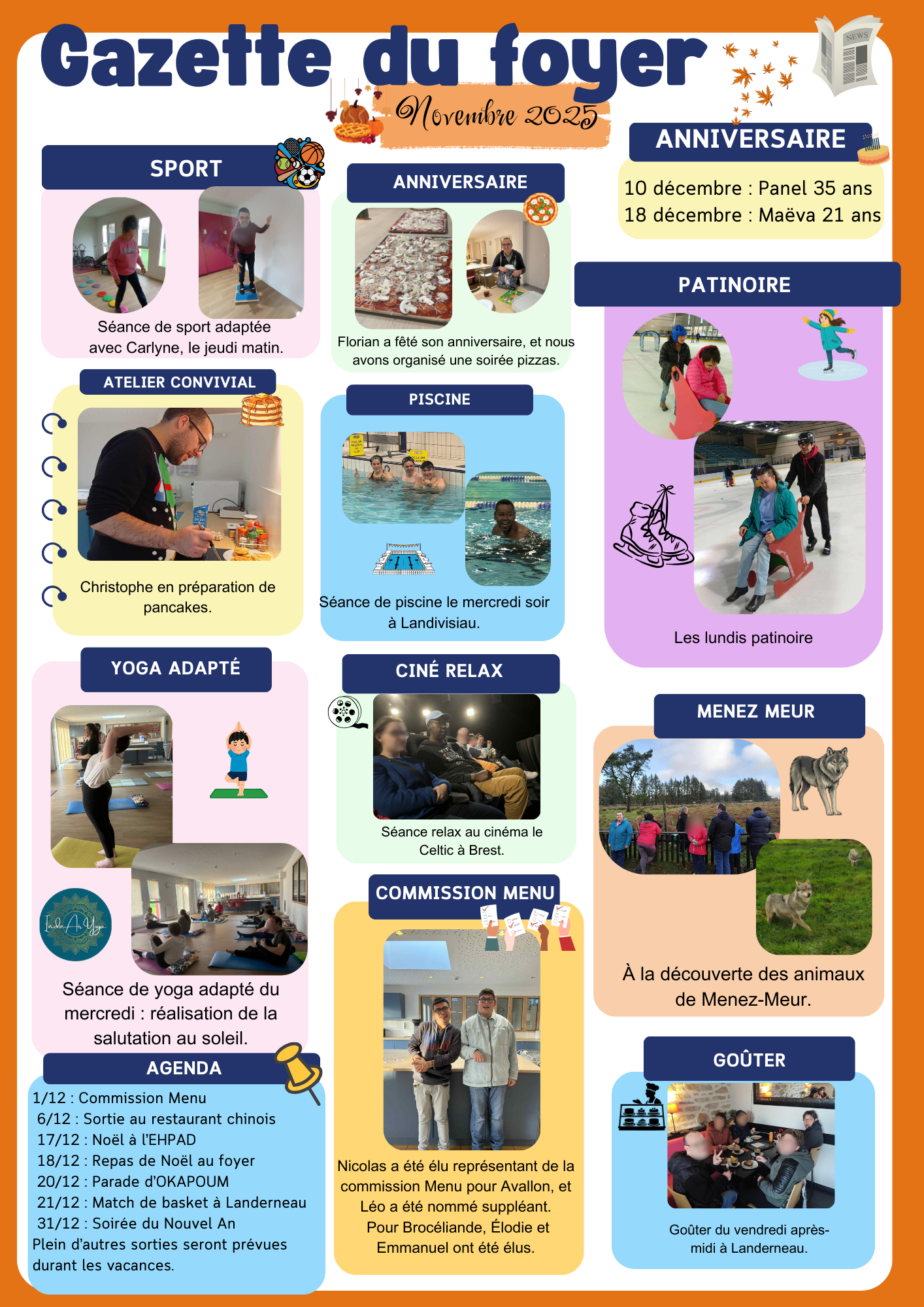 Gazette du foyer novembre