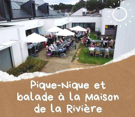 Pique-nique en terrasse et balade à la Maison de la Rivière